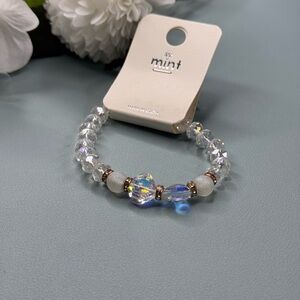 Mint Silver Bracelet with Elegant Beads